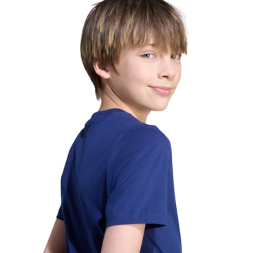 Camiseta Adidas Collegiate Infantil - Azul Escuro