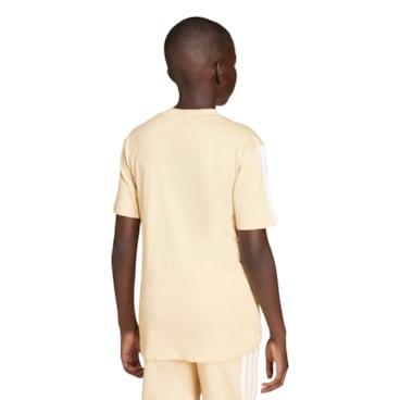 Camiseta Adidas Essentials Infantil - Bege