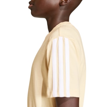 Camiseta Adidas Essentials Infantil - Bege