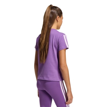Camiseta Adidas Essentials Infantil - Lilás