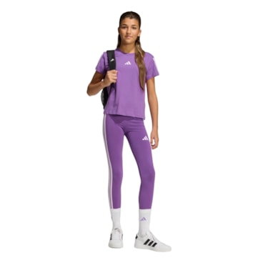 Camiseta Adidas Essentials Infantil - Lilás