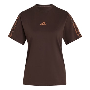 Camiseta Adidas Estampa Animal Seasonal Essentials Feminina