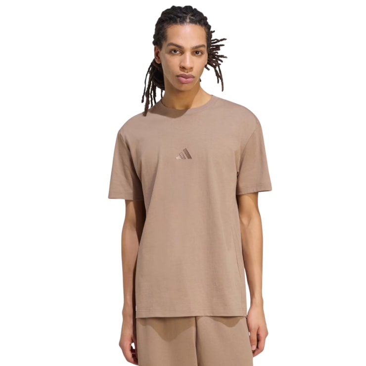 Camiseta Adidas Foundation Masculina - Marrom
