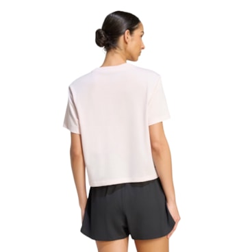 Camiseta Adidas Heritage Feminina - Rosa Claro
