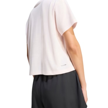 Camiseta Adidas Heritage Feminina - Rosa Claro