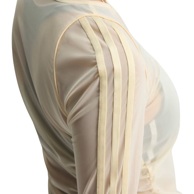 Camiseta Adidas Manga Longa Originals Sport Feminina - Bege