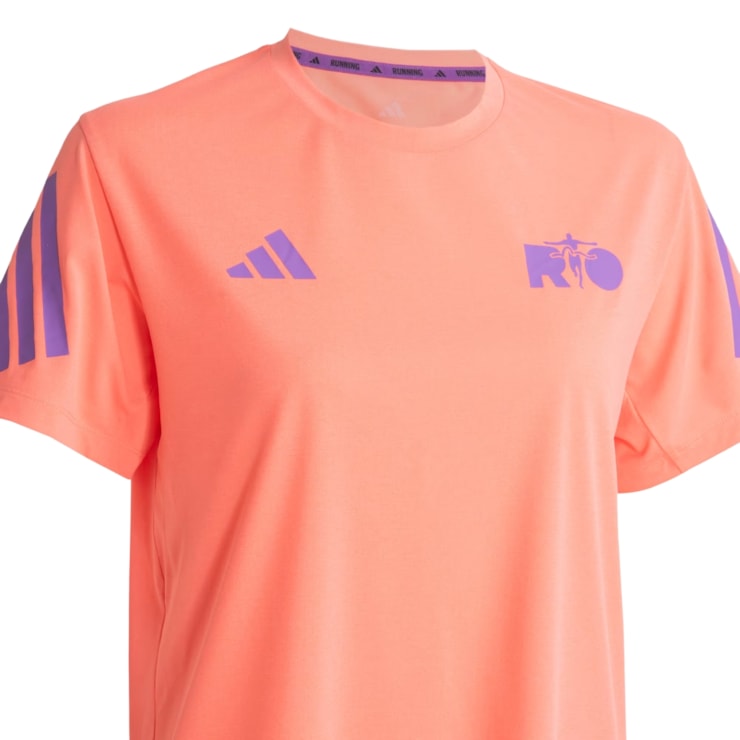 Camiseta Adidas Maratona do Rio 2026 Feminina - Laranja
