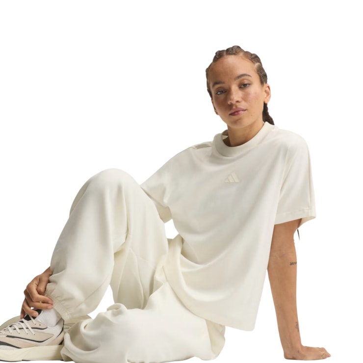 Camiseta Adidas Soft Lux Feminina - Off White