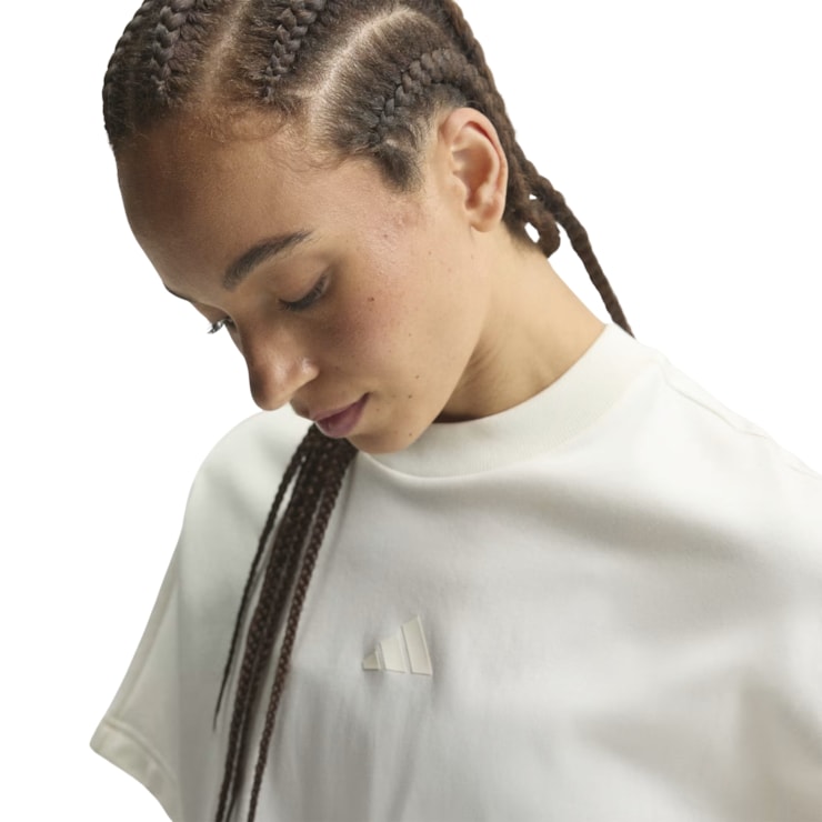Camiseta Adidas Soft Lux Feminina - Off White