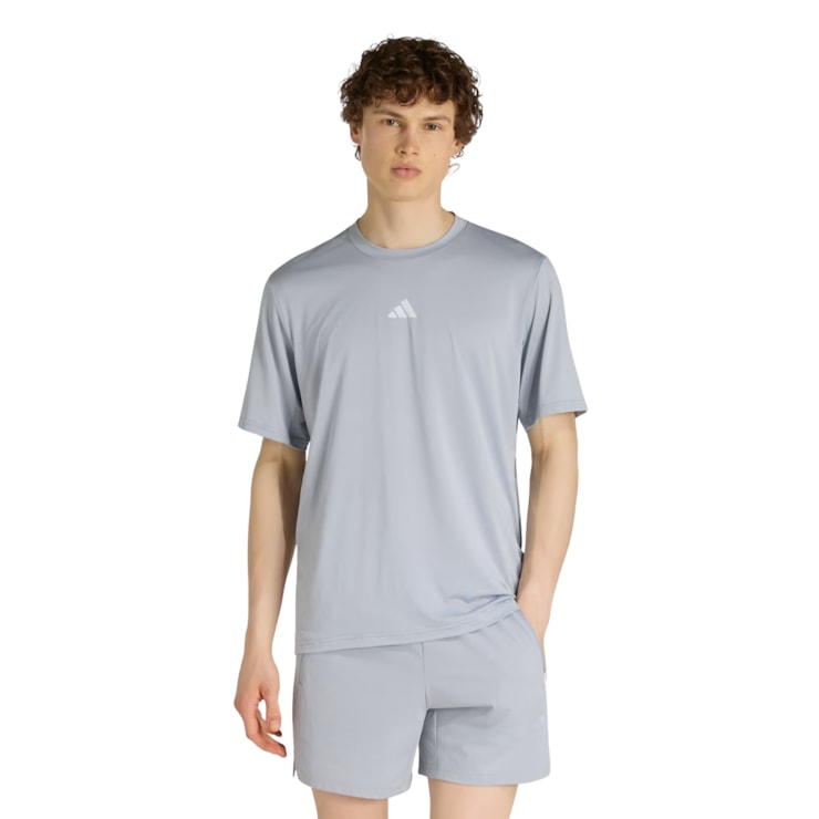 Camiseta Adidas Treino Tech Intensity Masculina - Cinza