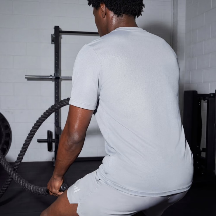 Camiseta Adidas Treino Tech Intensity Masculina - Cinza