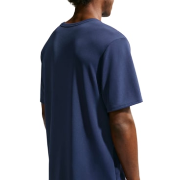 Camiseta Dri-Fit Nike Uv Miler Masculina - Azul Escuro