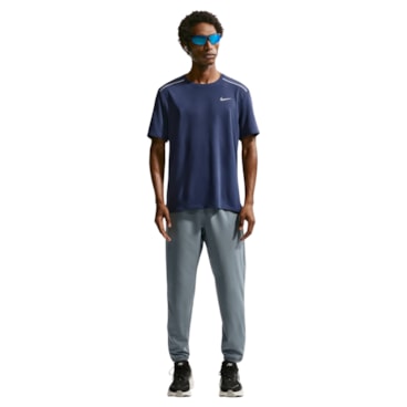 Camiseta Dri-Fit Nike Uv Miler Masculina - Azul Escuro