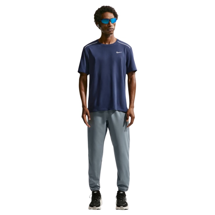 Camiseta Dri-Fit Nike Uv Miler Masculina - Azul Escuro