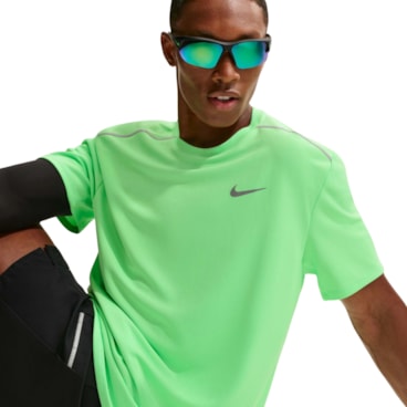 Camiseta Dri-Fit Nike Uv Miler Masculina - Verde Limão