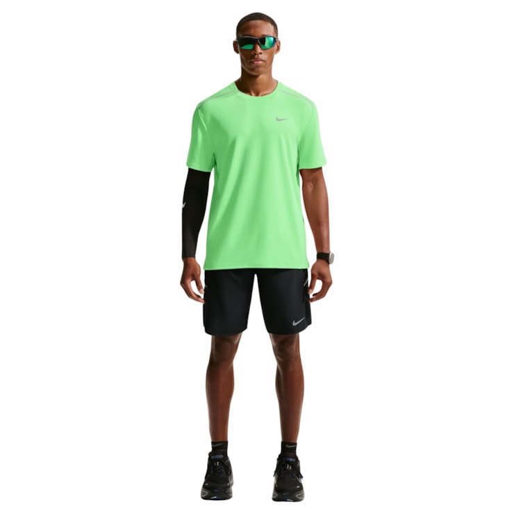 Camiseta Dri-Fit Nike Uv Miler Masculina - Verde Limão