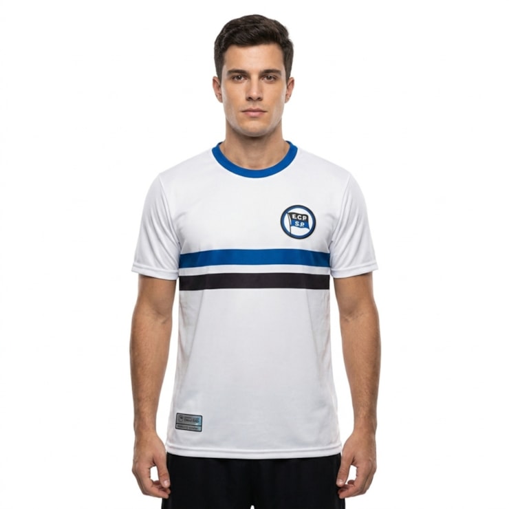 Camiseta Esporte Clube Pinheiros Colmeia Masculina - Branca