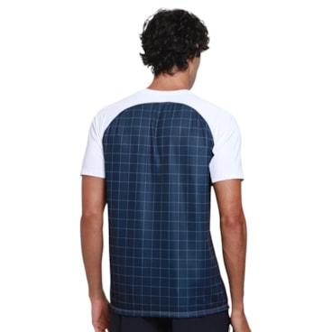 Camiseta Fila Grid Match Masculina - Branca/Marinho