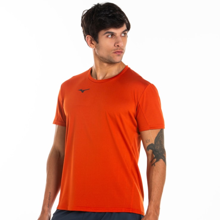 Camiseta Mizuno Prime Masculina - Terracota