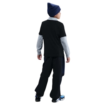 Camiseta Nike Club Brand Energy Infantil - Preta