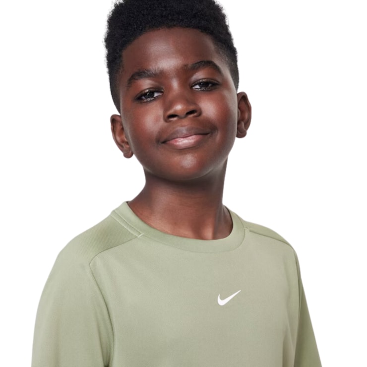 Camiseta Nike Dri-Fit Multi Infantil - Verde Claro