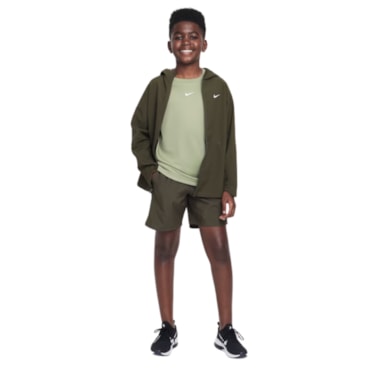 Camiseta Nike Dri-Fit Multi Infantil - Verde Claro