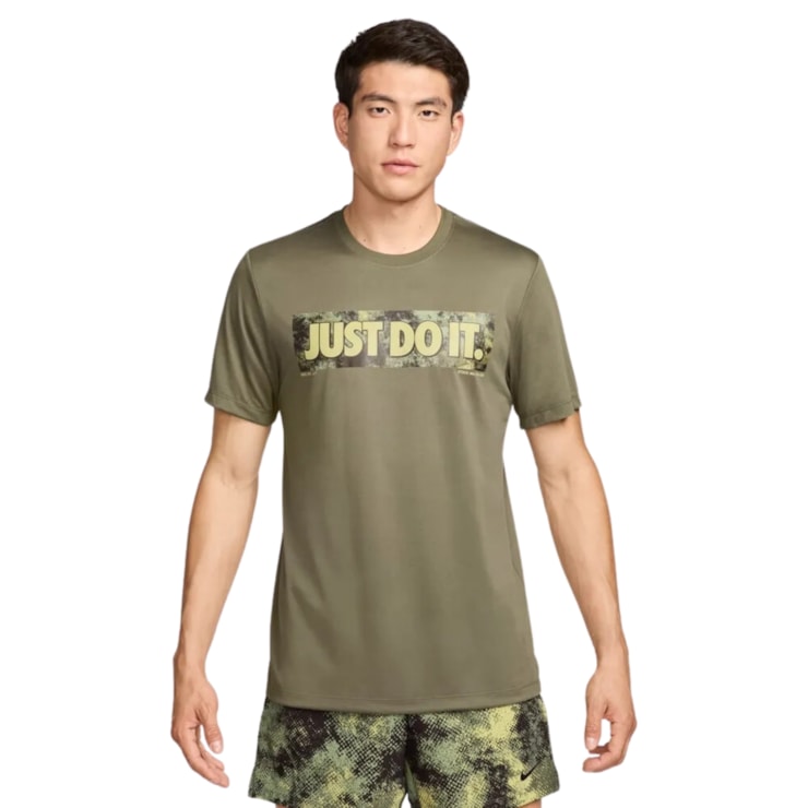 Camiseta Nike Estampada Just Do It Masculina - Verde