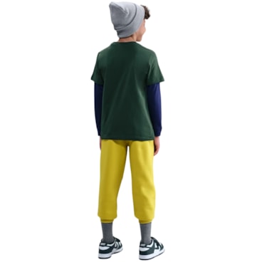 Camiseta Nike Sportswear Futura Tee Infantil - Verde Escuro