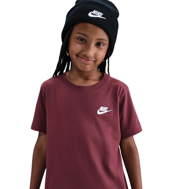 Camiseta Nike Sportswear Tee Futura Infantil - Vinho