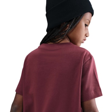 Camiseta Nike Sportswear Tee Futura Infantil - Vinho