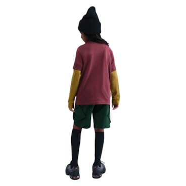 Camiseta Nike Sportswear Tee Futura Infantil - Vinho