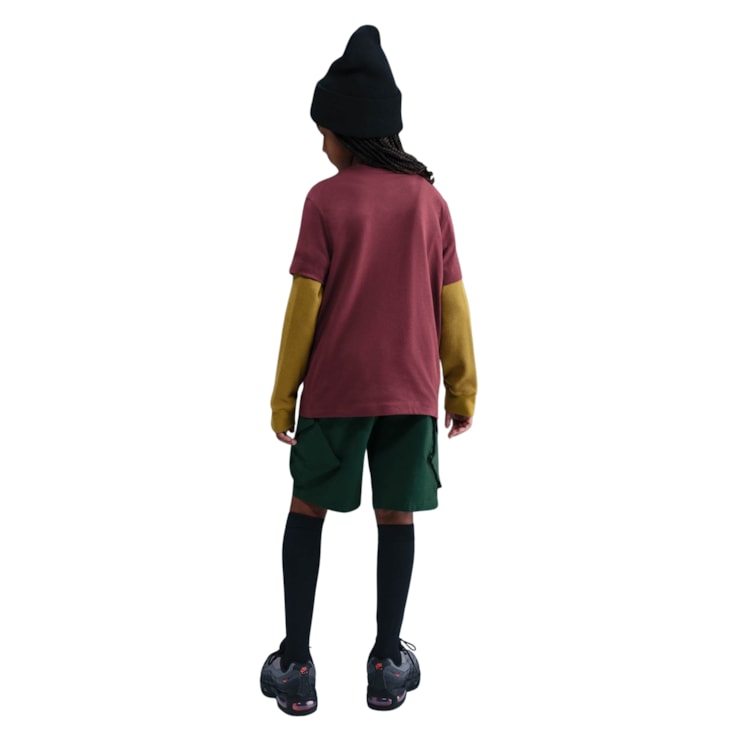 Camiseta Nike Sportswear Tee Futura Infantil - Vinho