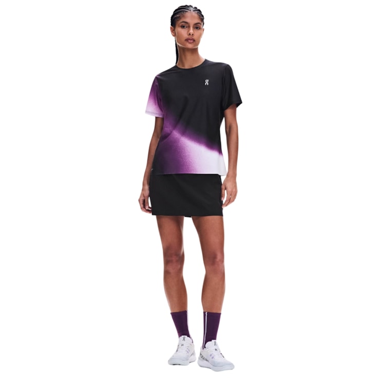 Camiseta On Court-T Swing I Feminina - Preta/Roxa
