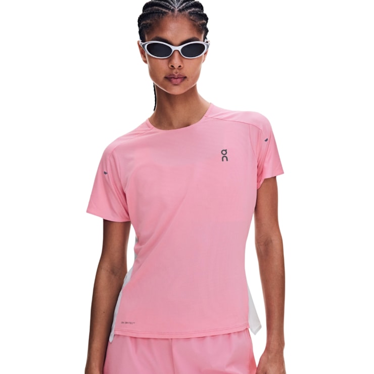 Camiseta On Performance-T Feminina - Rosa/Branco