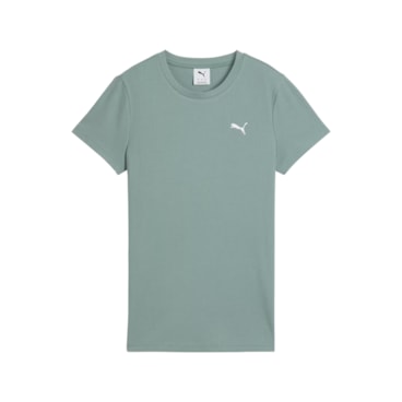 Camiseta Puma Ess Elevated Rib Feminina - Verde
