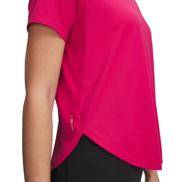 Camiseta Under Armour Launch Elite Feminina - Rosa Escuro