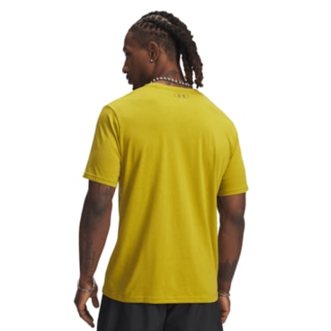 Camiseta Under Armour Left Chest Masculina - Amarela
