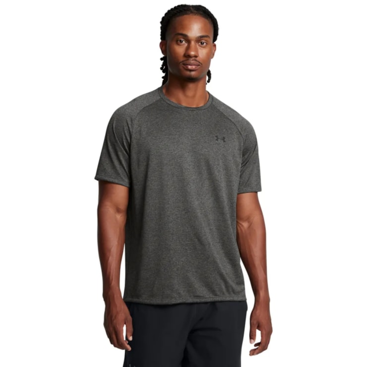Camiseta Under Armour Tech 2.0 Masculina - Cinza Mescla