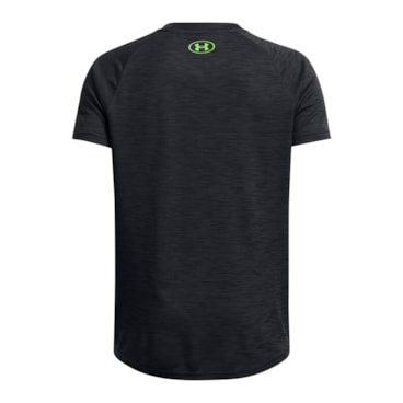 Camiseta Under Armour Tech Textured Infantil - Preta