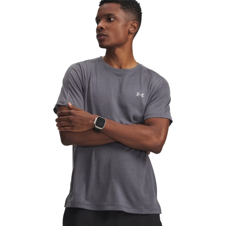 Camiseta Under Armour Velociti Reflect Masculina - Cinza