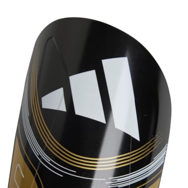 Caneleira Adidas Messi Club Unissex - Preta/Dourada