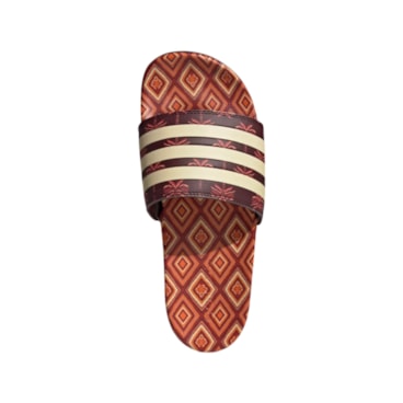Chinelo Adidas Adilette Comfort Farm Feminina - Marrom
