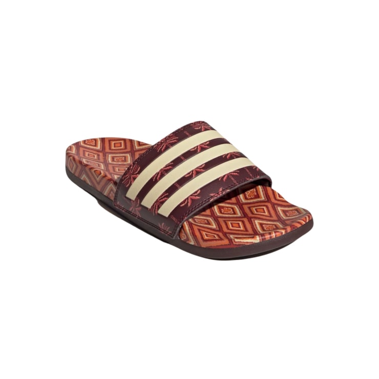 Chinelo Adidas Adilette Comfort Farm Feminina - Marrom