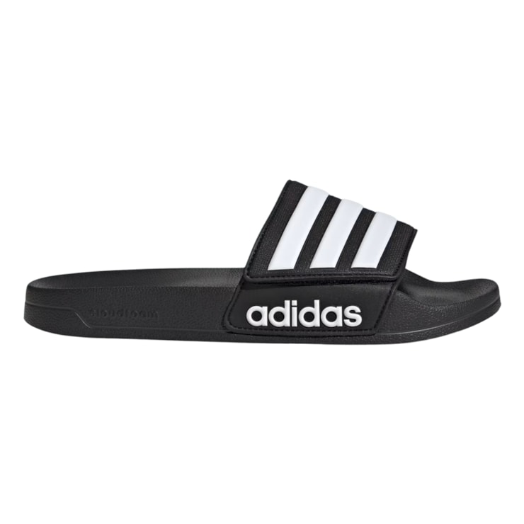 Chinelo Adidas Adilette Shower Velcro Unissex - Preto