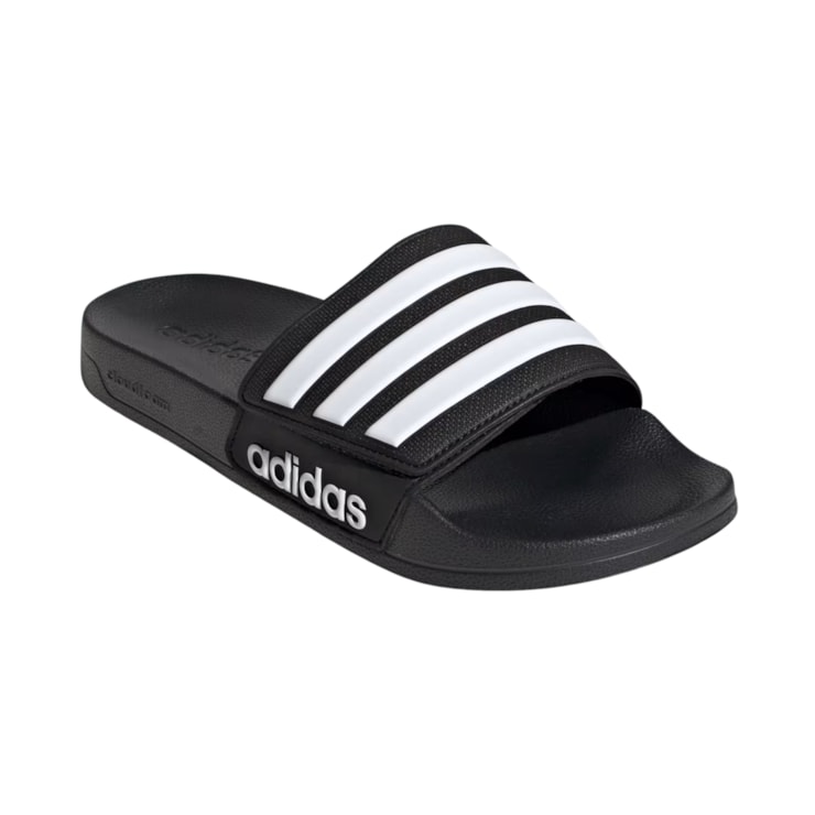 Chinelo Adidas Adilette Shower Velcro Unissex - Preto
