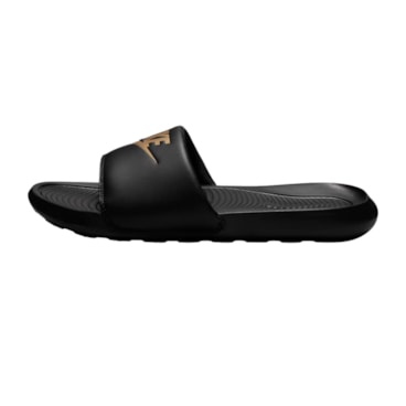 Chinelo Nike Slide Victori One Masculino - Preto/Dourado
