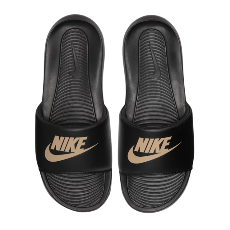 Chinelo Nike Slide Victori One Masculino - Preto/Dourado