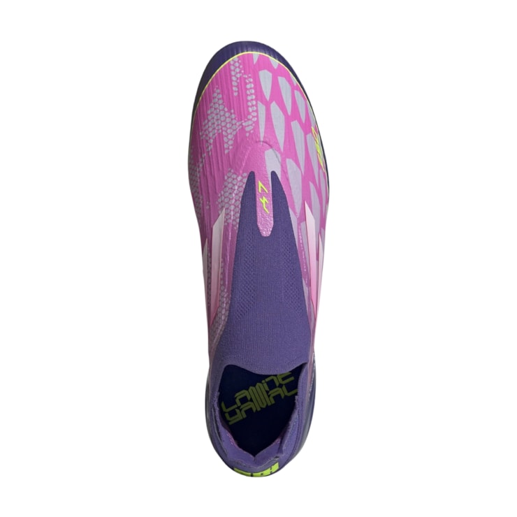 Chuteira Campo Adidas F50 Elite Lamine Yamal Fg Unissex - Roxa/Rosa
