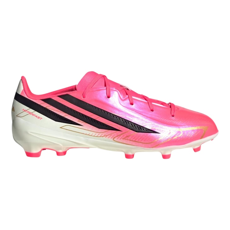 Chuteira Campo Adidas F50 Hyperfast League Infantil - Rosa