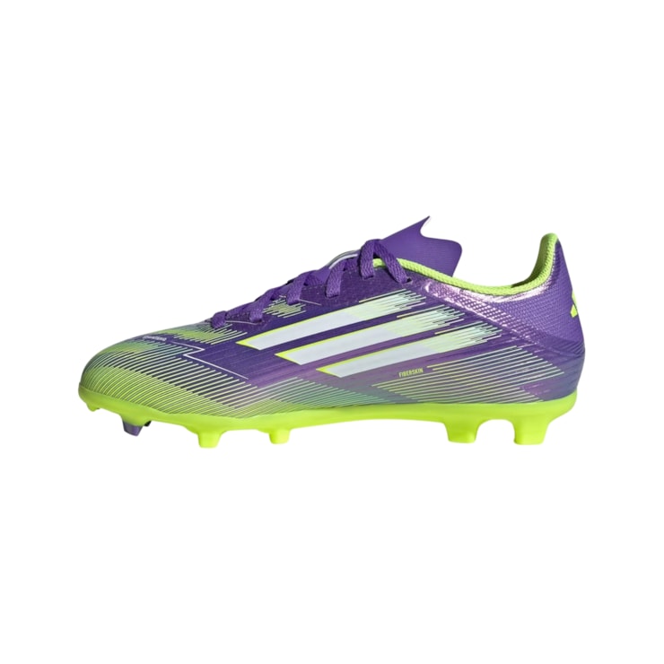 Chuteira Campo Adidas F50 League Firm Multi-Ground Infantil - Roxa/Amarela